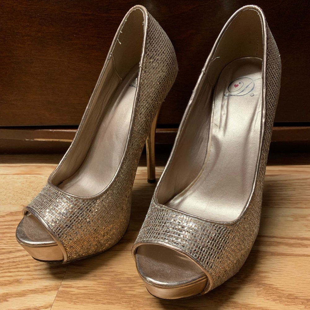 Rose gold heels